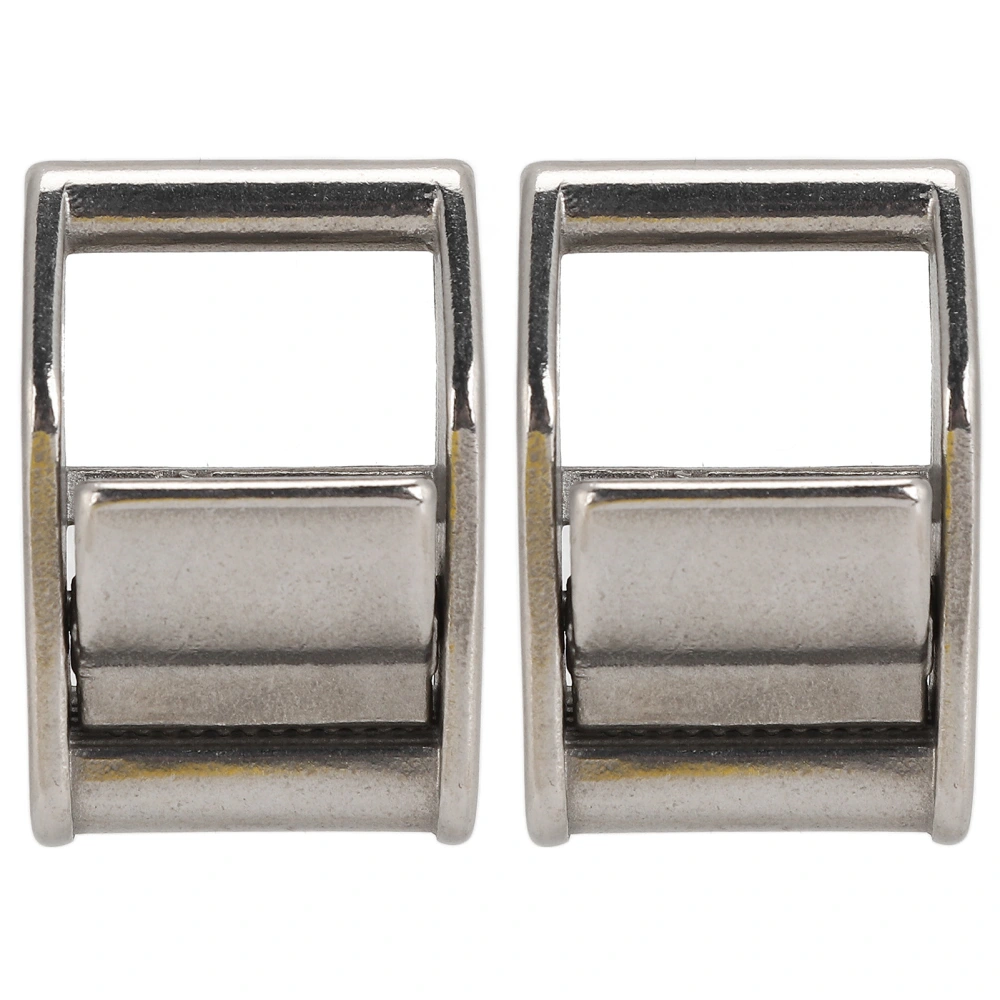 2Pcs Cam Flap Buckles 316 Stainless Steel Heavy Duty Press Tie Down Webbing Lashing Cargo 27mm