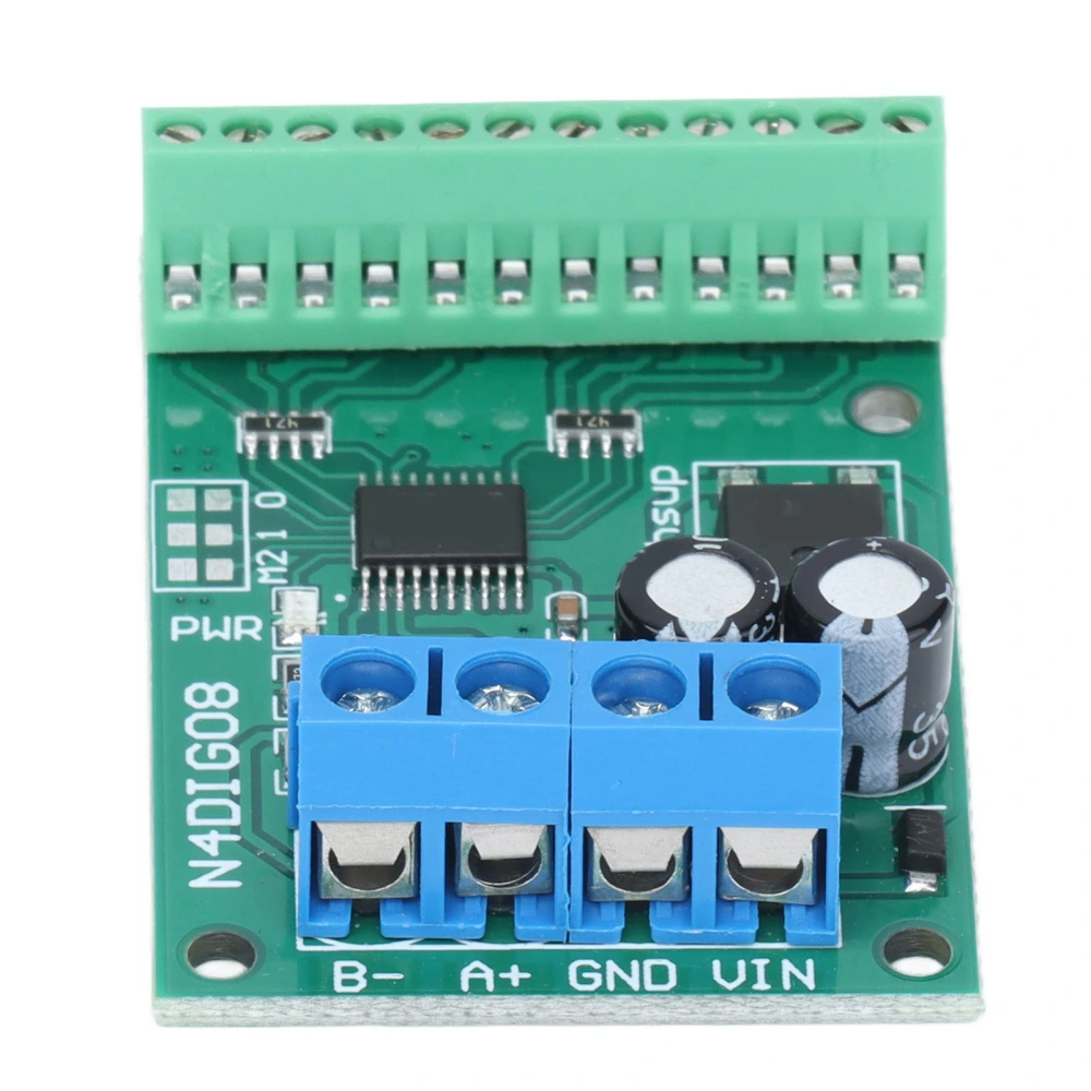 Input Output Control Module 8 Channel 9600BPS RS485 TTL Controller Board N4DIG08With Terminal