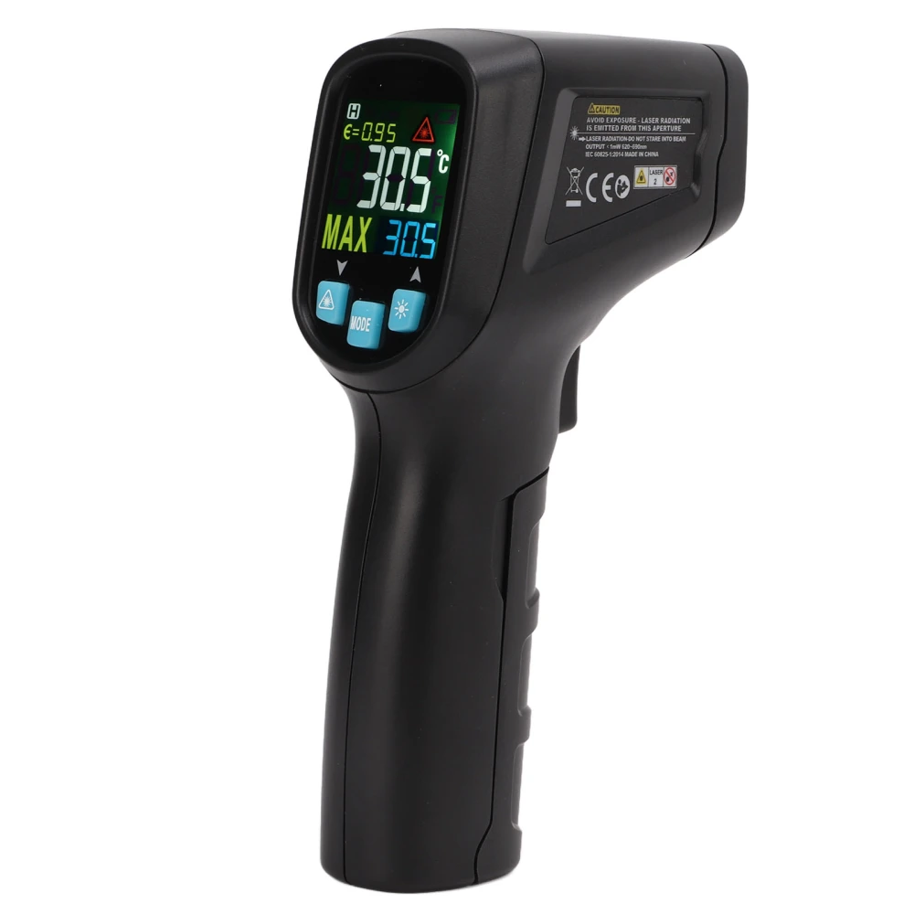 IR03B Industrial Infrared Thermometer with LCD Screen Portable Non Slip Electronic Temperature Meter