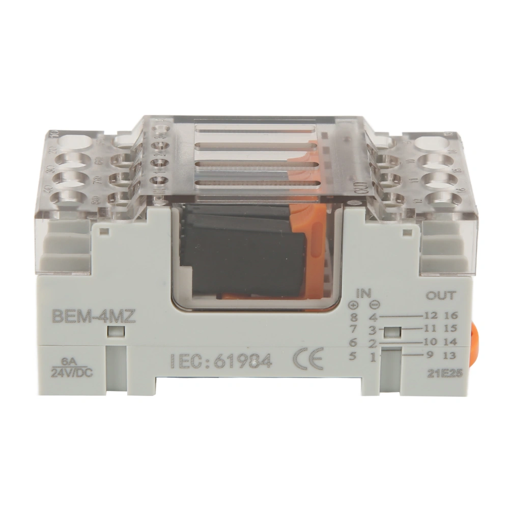 Relay Wiring Saving Strong Conductivity Sensitive Terminal Module Four Way Small Relay ModuleBlack