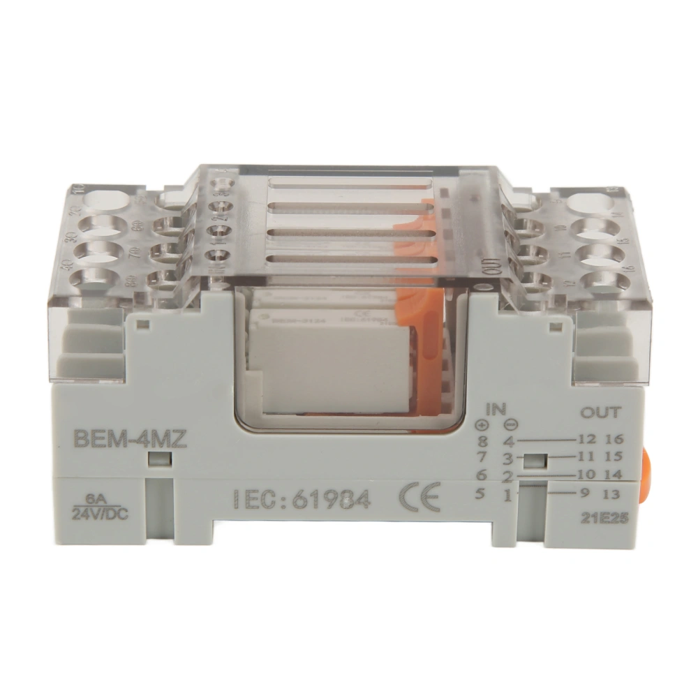 Relay Wiring Saving Strong Conductivity Sensitive Terminal Module Four Way Small Relay ModuleWhite