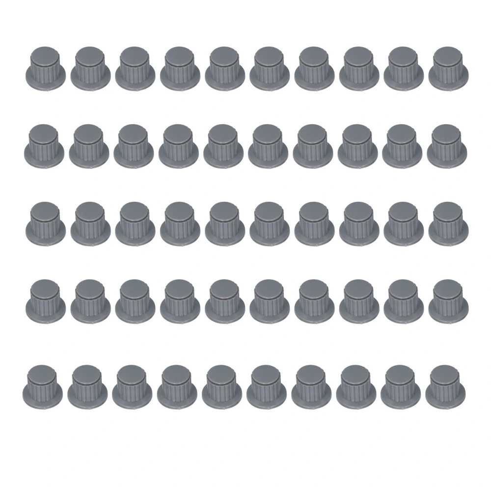 50Pcs Potentiometer Knob Cap Smooth Surface Burr Free Rustproof Corrosion Resistance WH118 2W 20S Knob Cap
