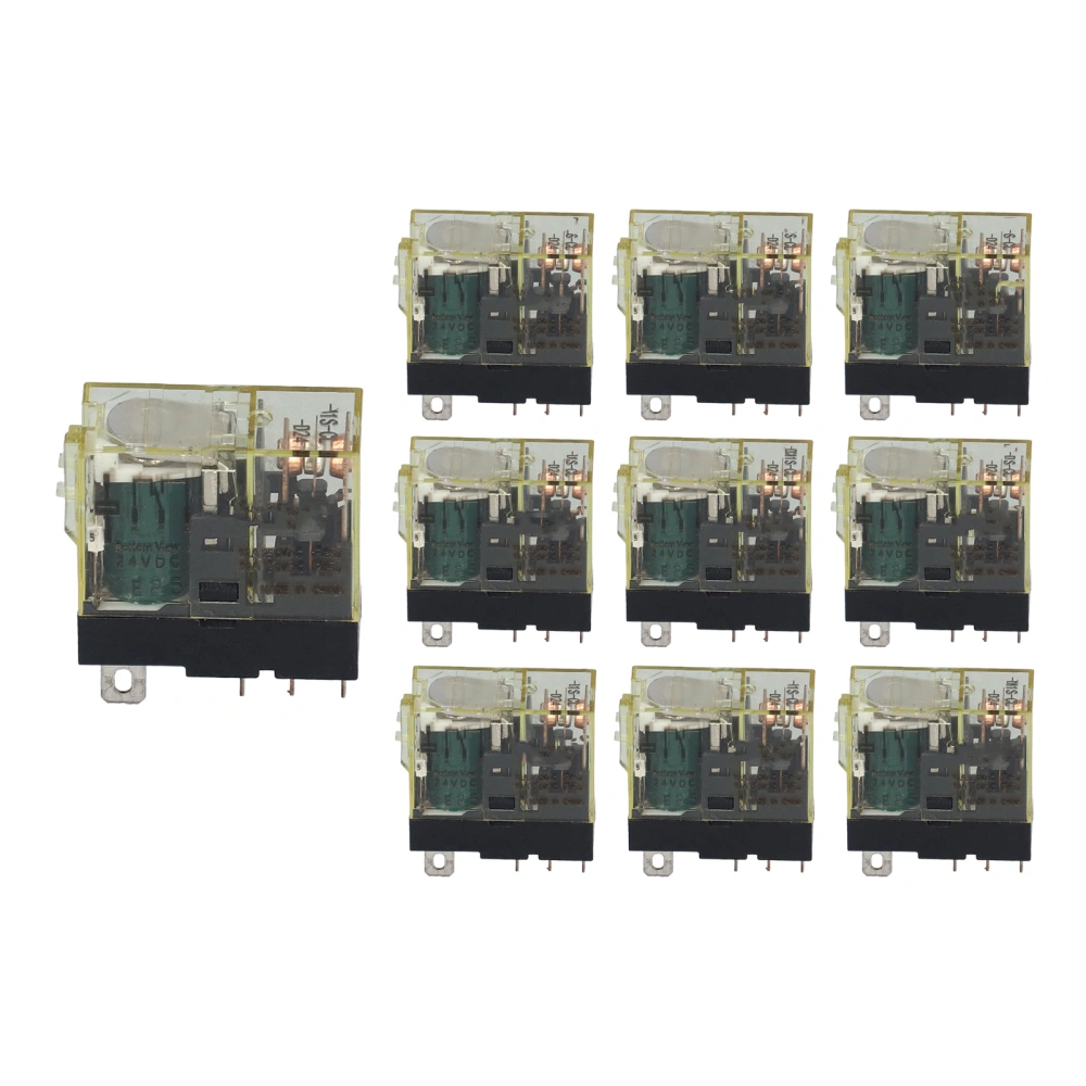 10Pcs Power Relay Miniature Thin Electronic Component 1 NO 1 NC Wide 5 Pin DC24V 12A BEM1SCL