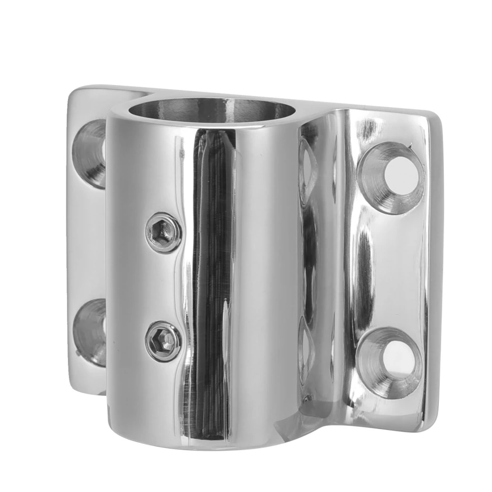 Boat Hand Rail Fitting 316 Stainless Steel Marine Yacht Handrail Rectangle Stanchion Base 7/8in Hole