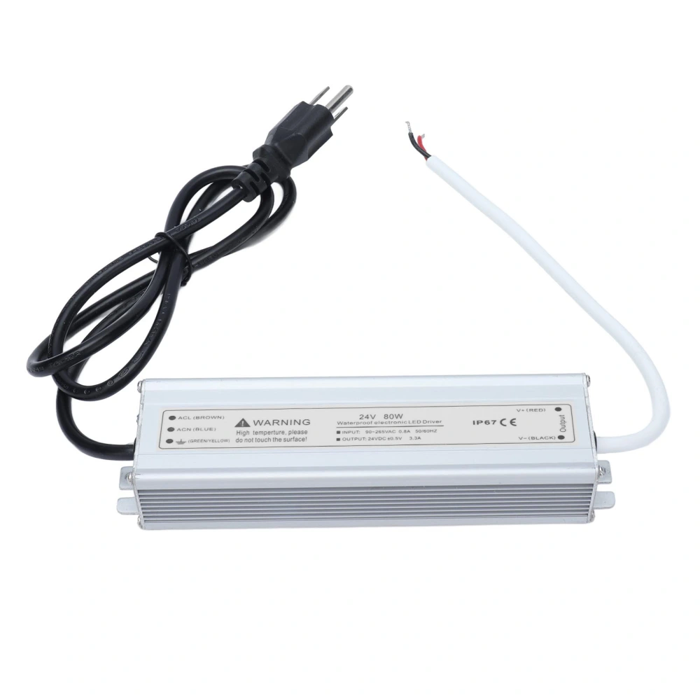 Waterproof IP67 Power Supply High Efficiency Safe Stable Multiple Protection LED Power Supply AC 90‑265V