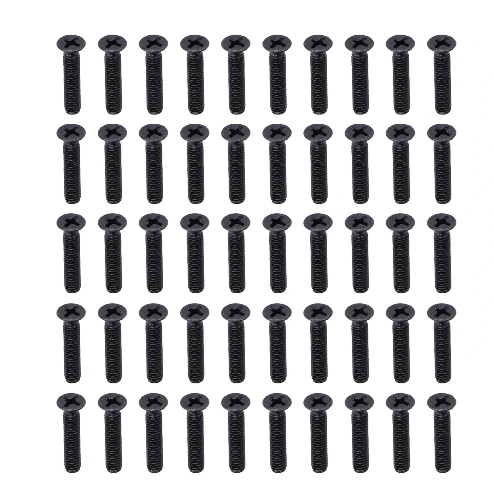 50Pcs Countersunk Screw Flat Cross M4 A2‑70 Connection Part for Repair MaintenanceM4x20