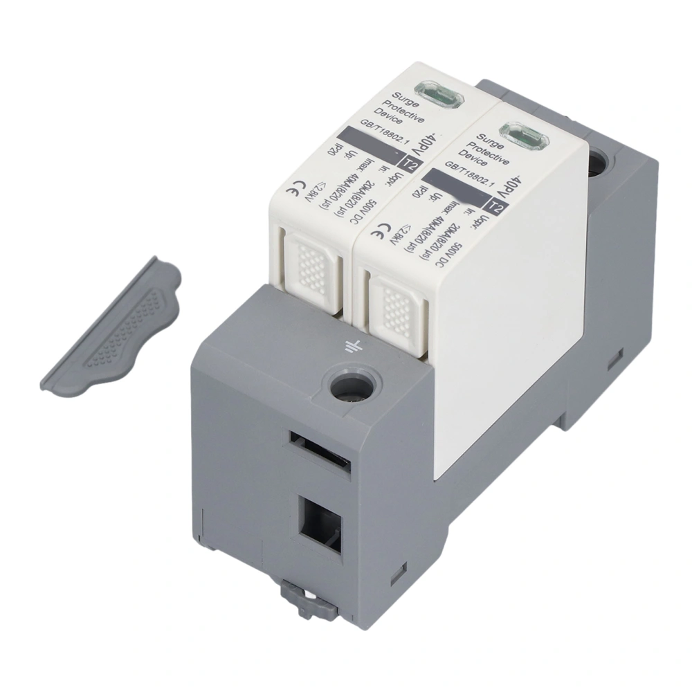 Surge Protective Device 2P Voltage Protection Arrester Protector 20‑40KA 500VDC CHLT‑40PV