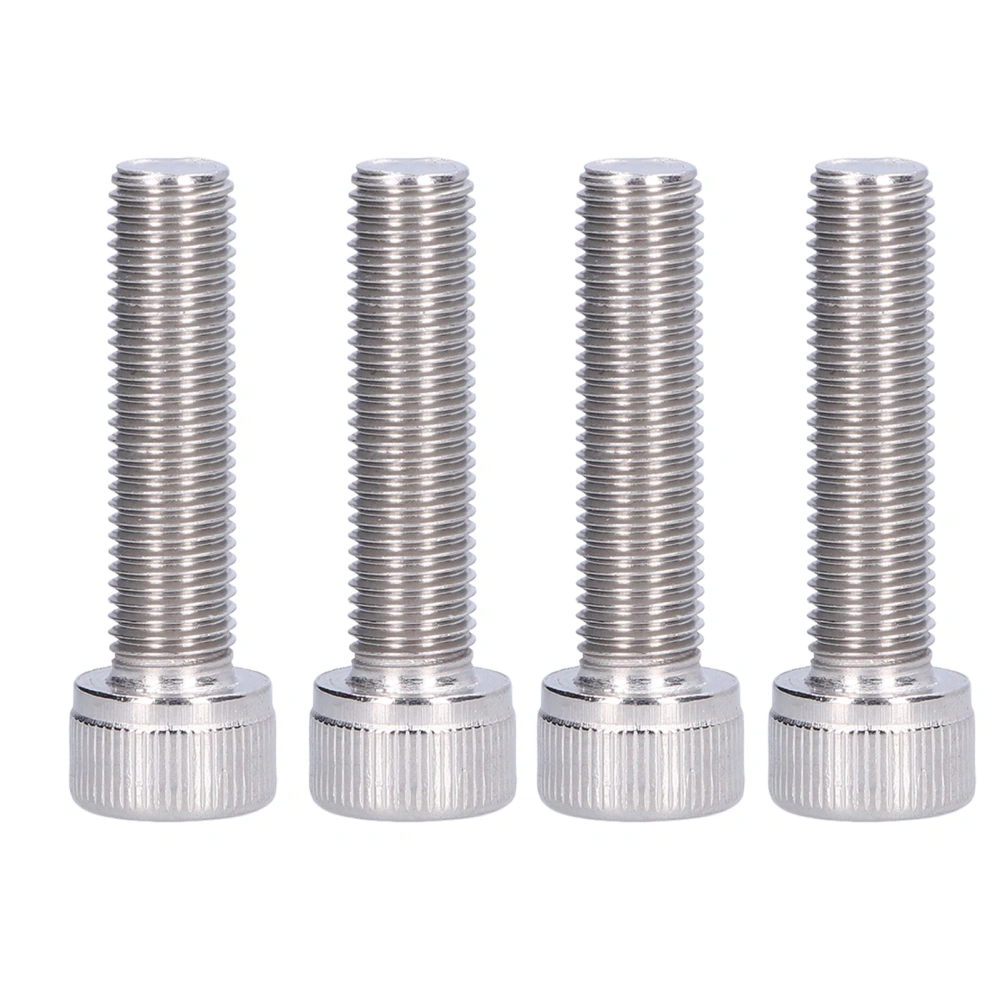 4Pcs Hex Bolt Socket Cap Screw A2 Stainless Steel 1.25mm Fine Pitch Fastener HardwareM10x40