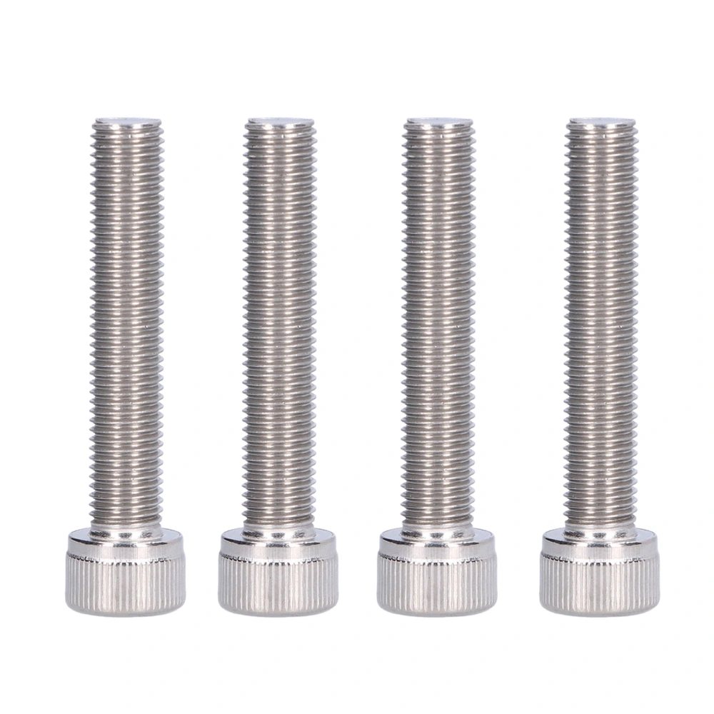 4Pcs Hex Bolt Socket Cap Screw A2 Stainless Steel 1.25mm Fine Pitch Fastener HardwareM10x55