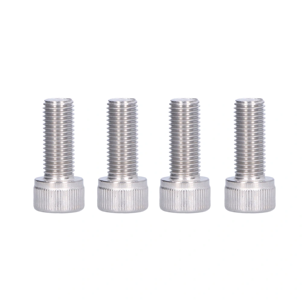 4Pcs Hex Bolt Socket Cap Screw A2 Stainless Steel 1.25mm Fine Pitch Fastener HardwareM10x25