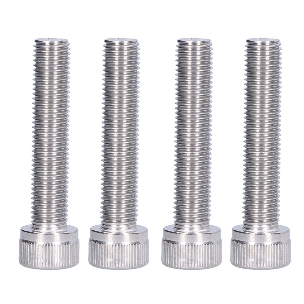 4Pcs Hex Bolt Socket Cap Screw A2 Stainless Steel 1.25mm Fine Pitch Fastener HardwareM10x50