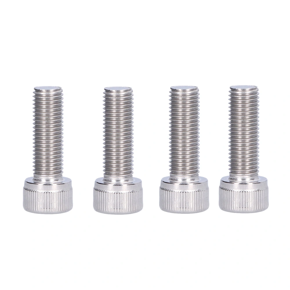 4Pcs Hex Bolt Socket Cap Screw A2 Stainless Steel 1.25mm Fine Pitch Fastener HardwareM10x30