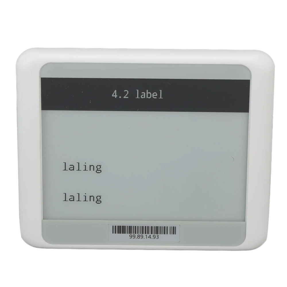 4.2in TFT Screen Electronic Shelf Label Bluetooth Connection Price Tag Card Portable ESLBlack White