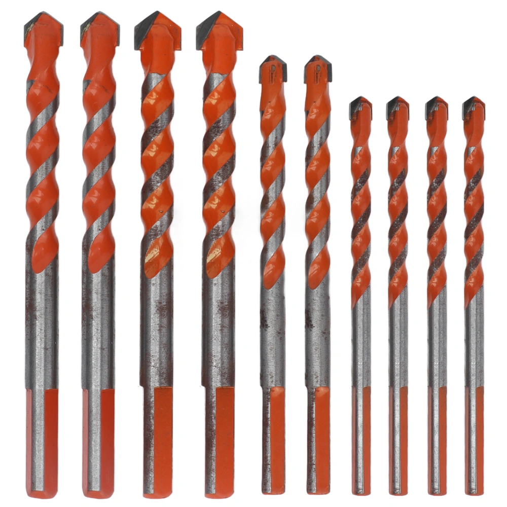 Triangular Drill Bit 6mm 8mm 10mm 12mm Multifunctional Hard Alloy Punching Drill Bits for Tile Concrete Brick Glass