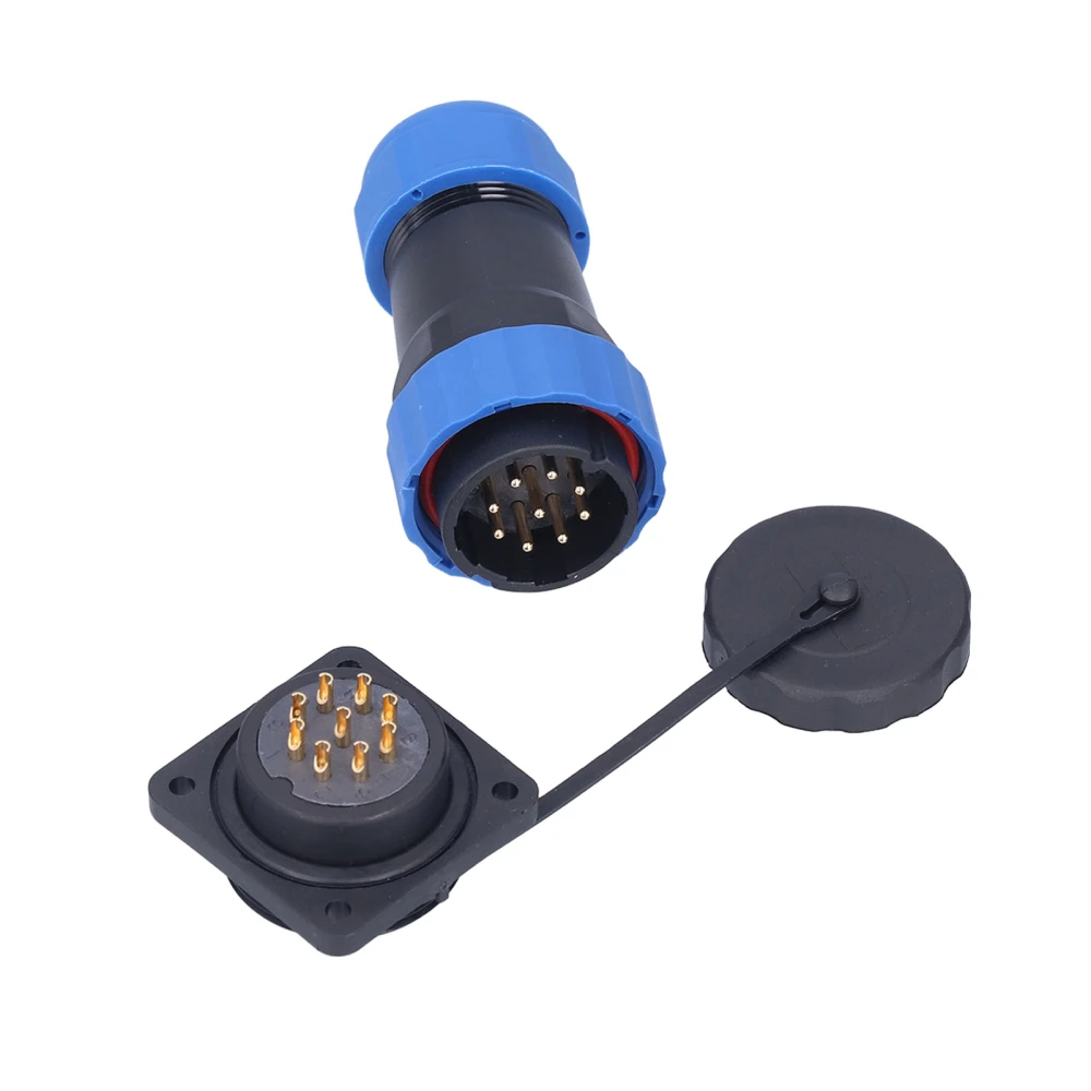 IP68 Waterproof Power Connector Male Female Square 4 Hole Aviation Plug Socket 380V 10A SP289 Pin