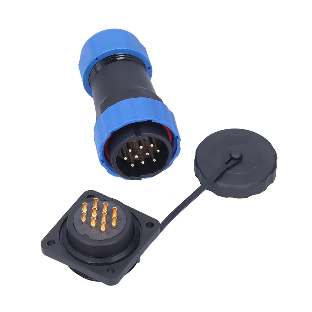 IP68 Waterproof Power Connector Male Female Square 4 Hole Aviation Plug Socket 380V 10A SP2810 Pin