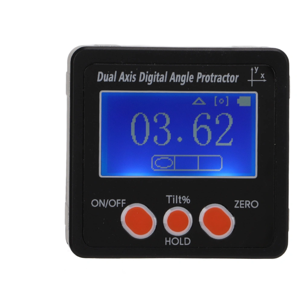 Digital Angle Gauge Dual Axes Digitial Angle Protractor with Backlight and Magnetic Base for Carpentry Building Masonry