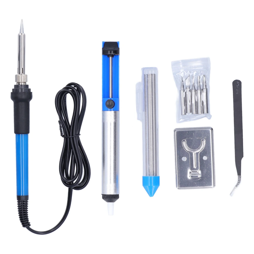 Soldering Iron Adjustable Temperature Electric 60W with Solder Wire for Maintenance DIYUK Plug 220V