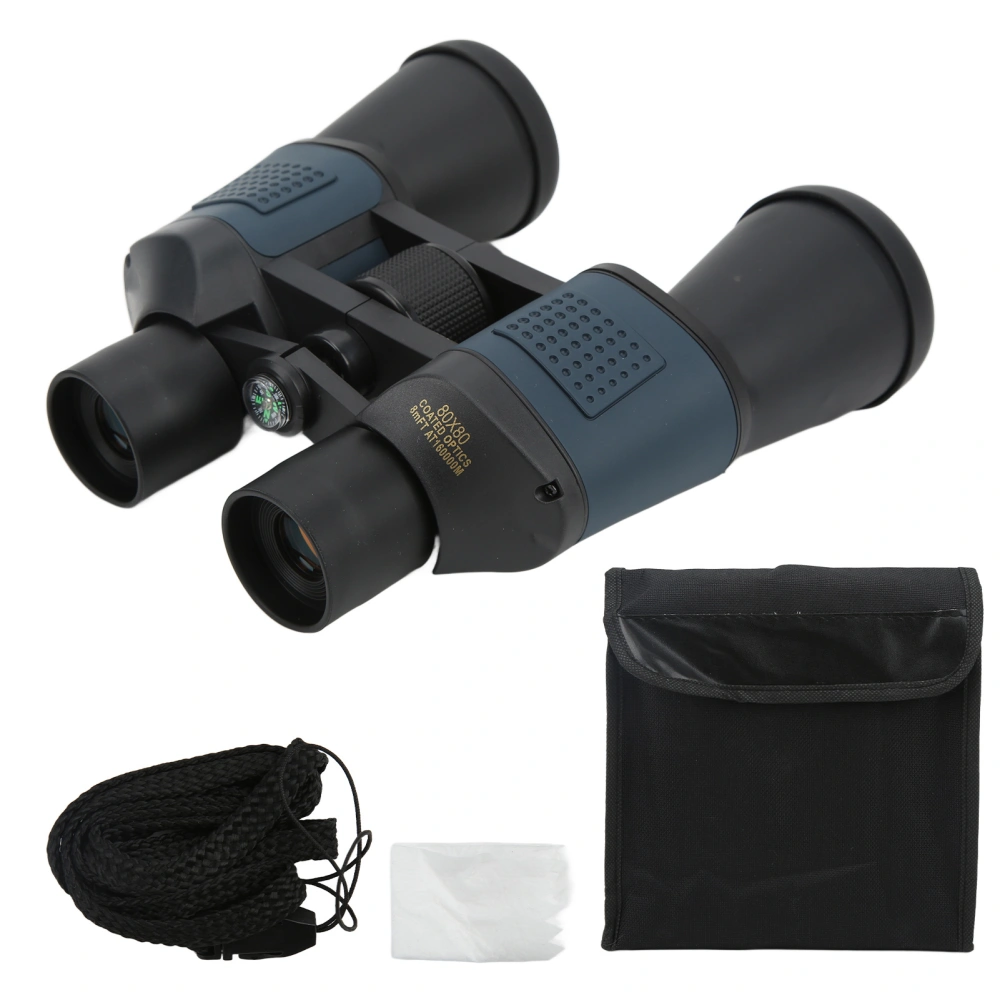 80X80 Binoculars 48mm High Magnification Binoculars with Iris Coating Night Vision Durable and Waterproof for Traveling