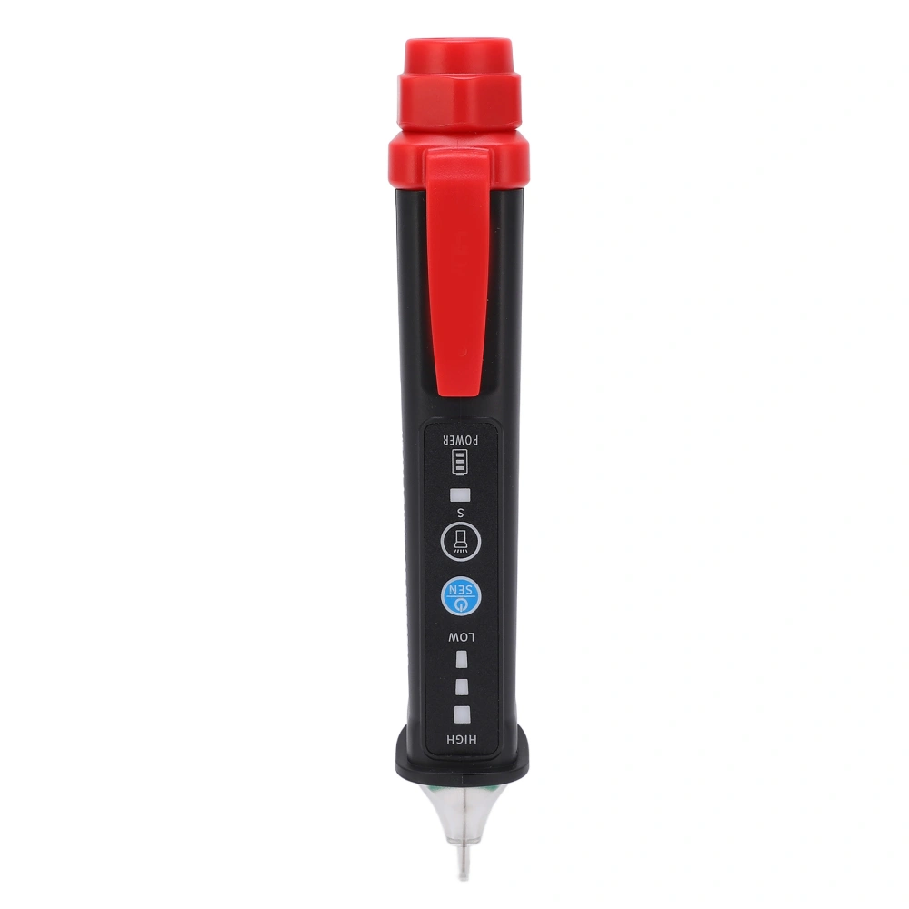 HT101 Voltage Tester Intelligent Non Contact Voltage Detector with LED Flashlight Lighting Buzzer Alarm AC 12~1000V for Electricity Testing