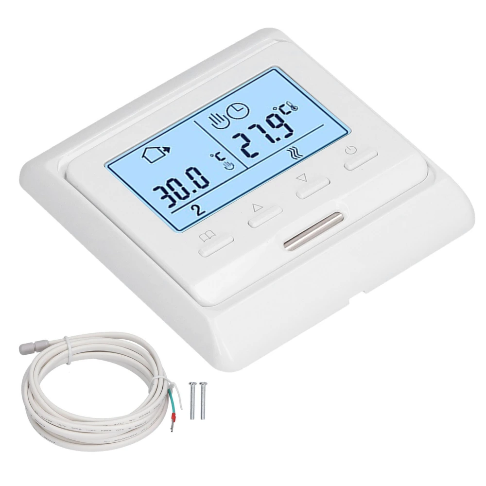 ME5516 Programmable Thermostat LCD Smart Thermostat for Floor Heating Water Heating