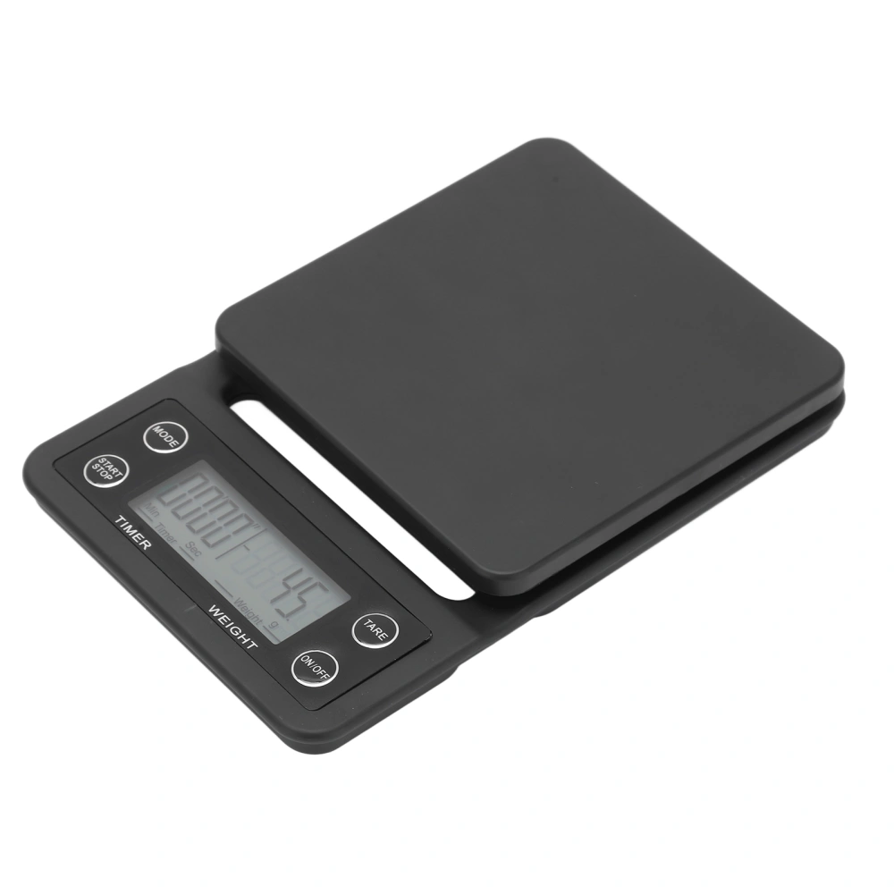 K07 3Kg/0.1g LED Electronic Kitchen Scale Multifunctional Waterproof Food Scale with Timer