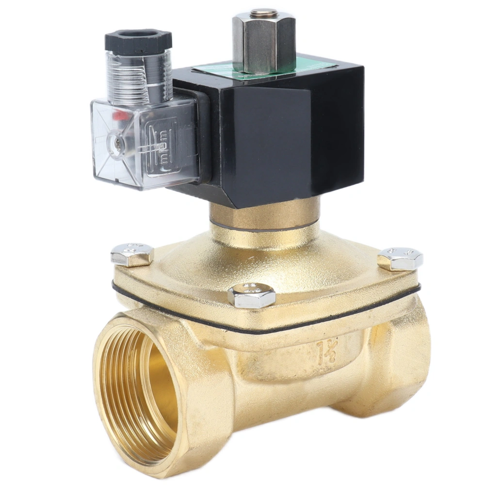 Brass Solenoid Valve Normally Open Electric Solenoid Valve for Mechanical Engineering Automation EquipmentAC24V