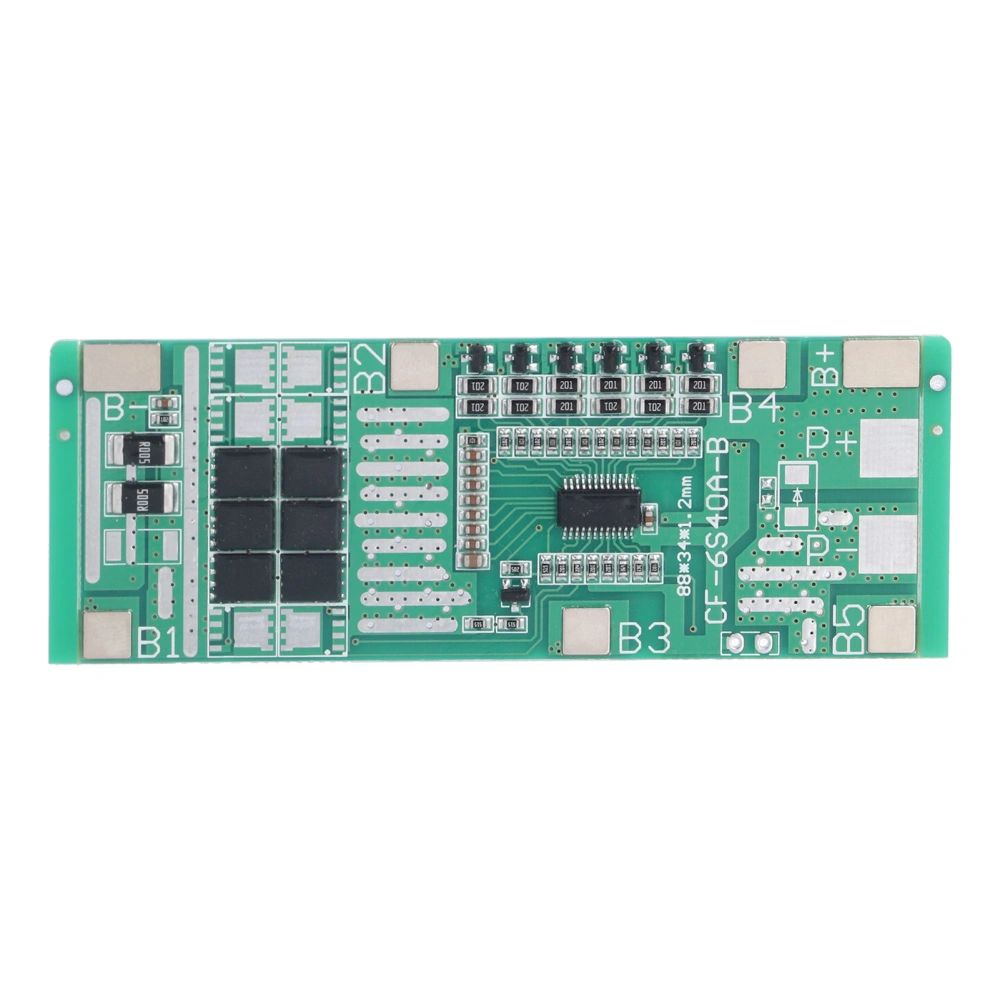 6S 24V20A Lithium Battery Protection Board BMS Battery Cell Protection Board with Balance