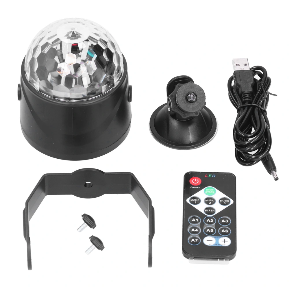 Ball Party Lights Remote Control USB Rotating Crystal LED Disco Lights for KTV Bars