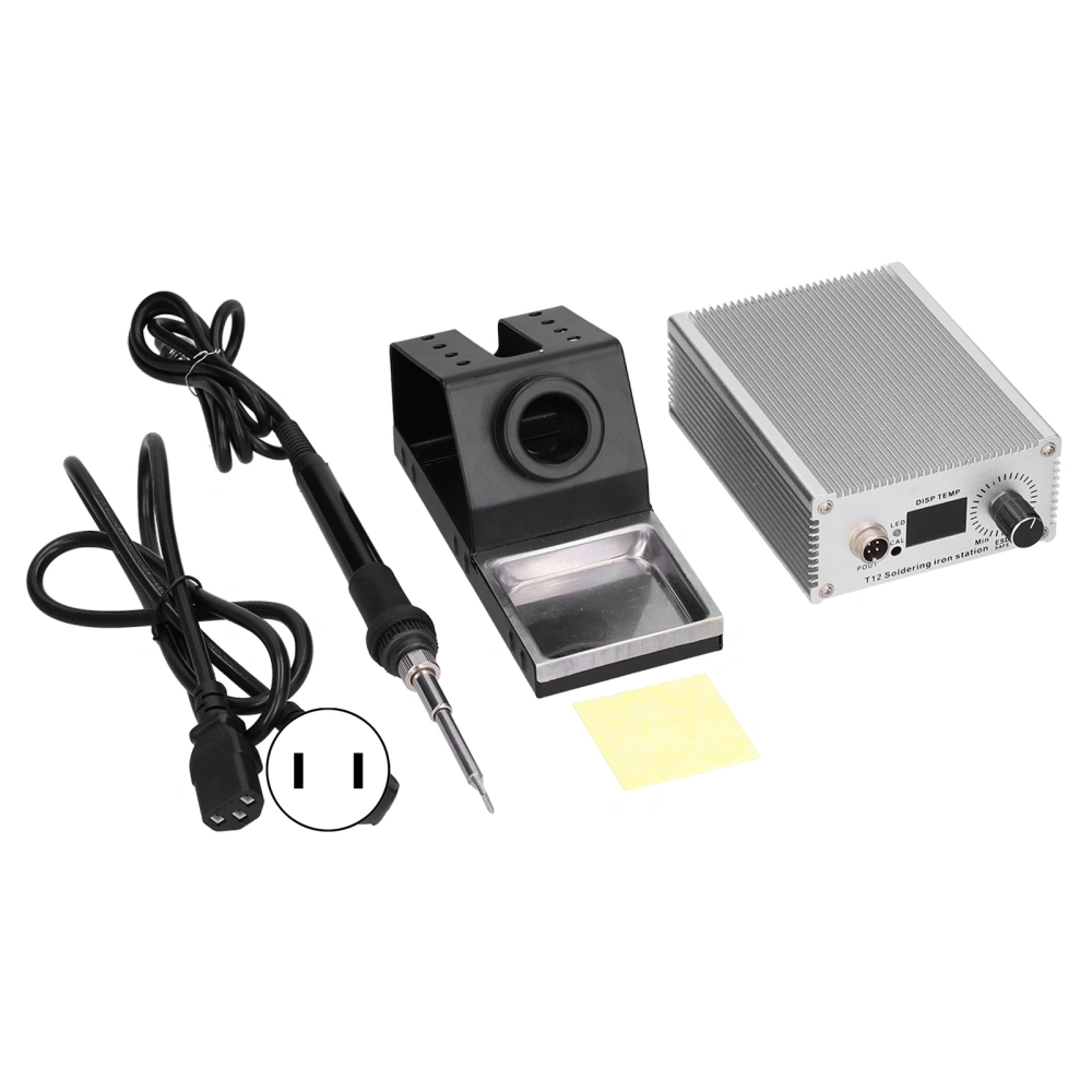 Soldering Station Kit Digital Display Portable Thermostatic Electric Soldering Iron AC 100‑ T12