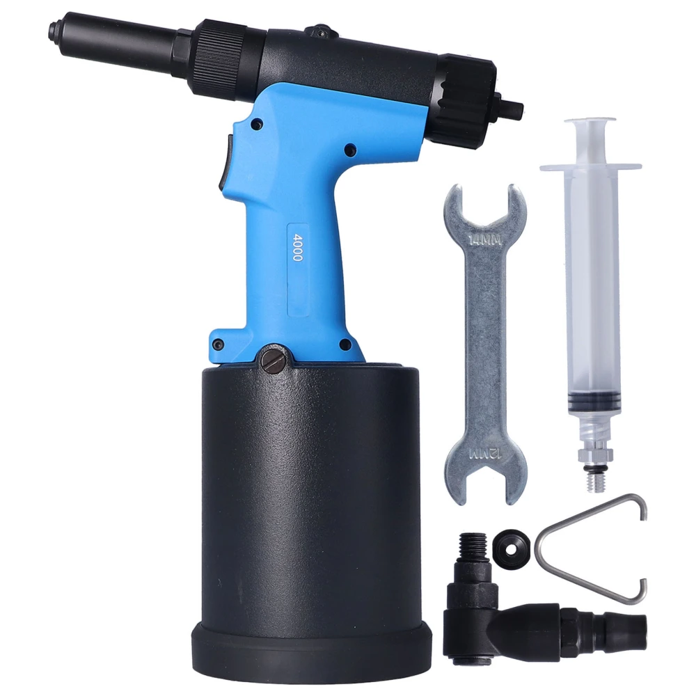 Pneumatic Rivet Gun Alloy Steel Industrial Grade Pneumatic Tool Kit for Pipes Cabinets