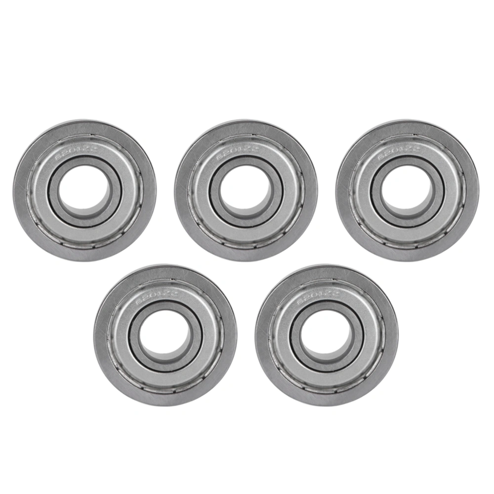 5 Pcs Flange Ball Bearing for Transmission Entertainment Robots Equipments 12x32x10mm / 0.5x1.3x0.4in