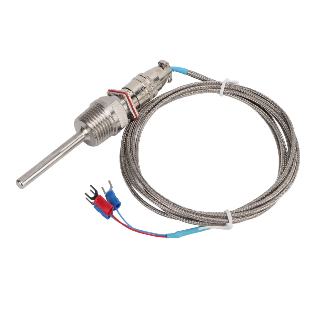 WZP‑270 Temperature Sensor PT100 Stainless Steel Temperature Probe with High Accuracy and Quick Response for Industry