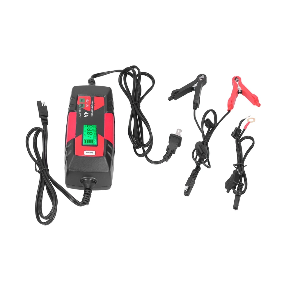 Battery Charger Multifunctional Intelligent Pulse Repair Power Charging for Car SM3‑WP‑2US Plug 120V