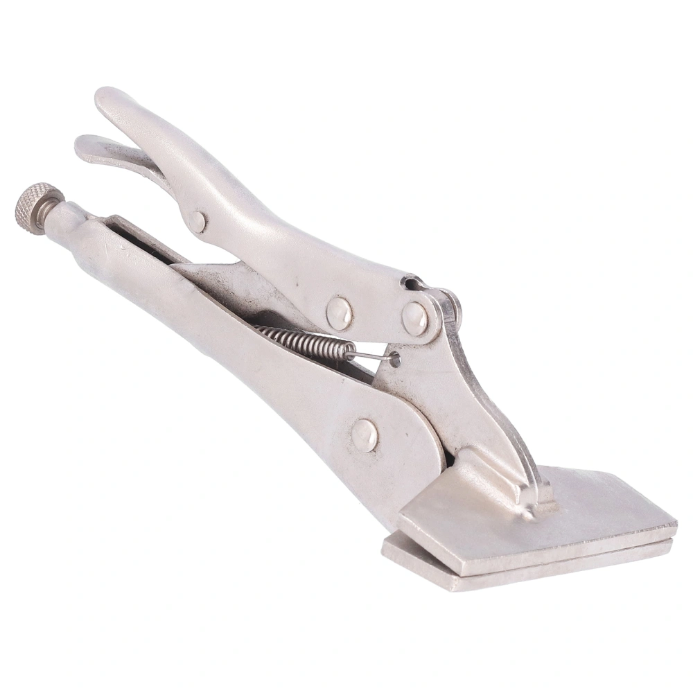 Flat Locking Pliers Steel Adjustable Flat Head Vise Locking Grip Pliers for Connecting Welding Parts8 Inch