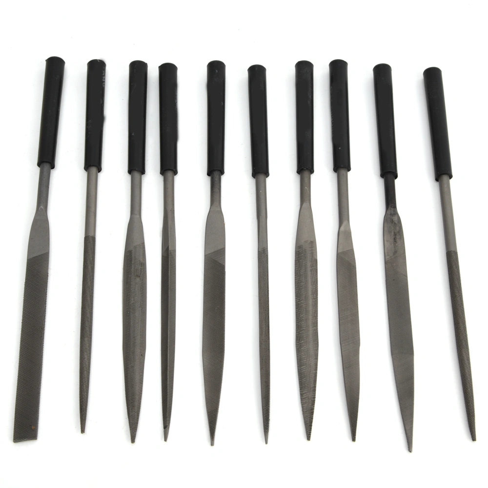 Needle File Set Mini Carbon Steel Single Sided Jewelry Files for Smoothing Metal Modules5x180mm