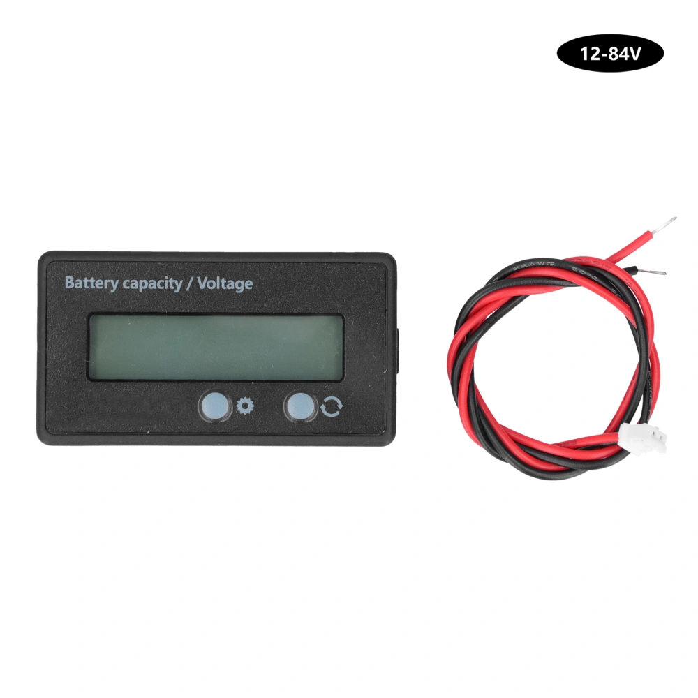 Battery Power Voltmeter Accumulator Lithium Batteries Capacity Voltage LCD Monitor Gauge12‑84V