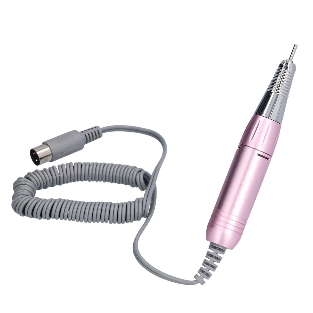 Electric Nail Drill Handpiece Portable Stable Manicure Machine Pen Handle for SalonPink