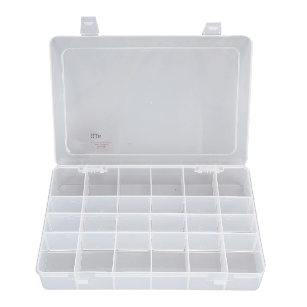 PP Grid Box Transparent Separate Storage Organizer Removable Electronic Component Containers