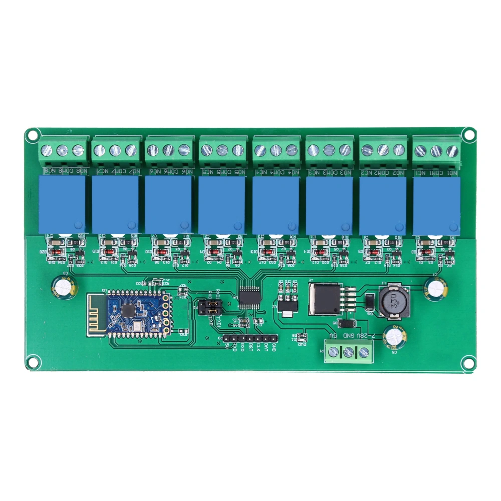 Relay Module 8 Channel Wireless Bluetooth Board Remote Switch Control DC 7‑28V/DC 5V