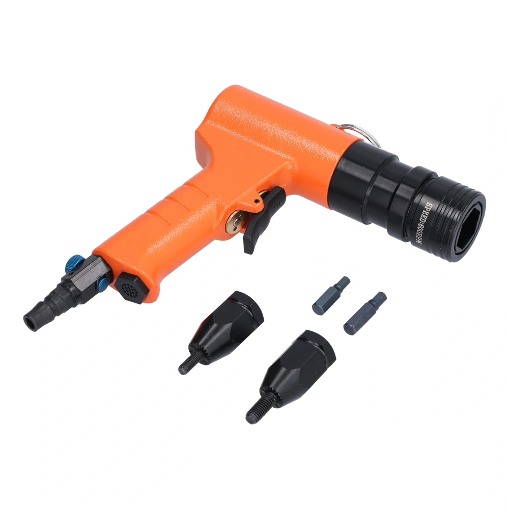 Pneumatic Rivet Gun Air Pull Riveter Riveting Tool Set Kit for M6 M8 Nut KV‑7803F