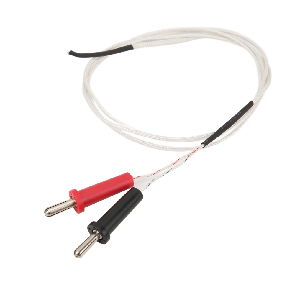 UA23 Temperature Probe Cord 4mm Thermocouple Sensor ‑50~400℃ Double Head Thermocouple with Large Range for Multimeter