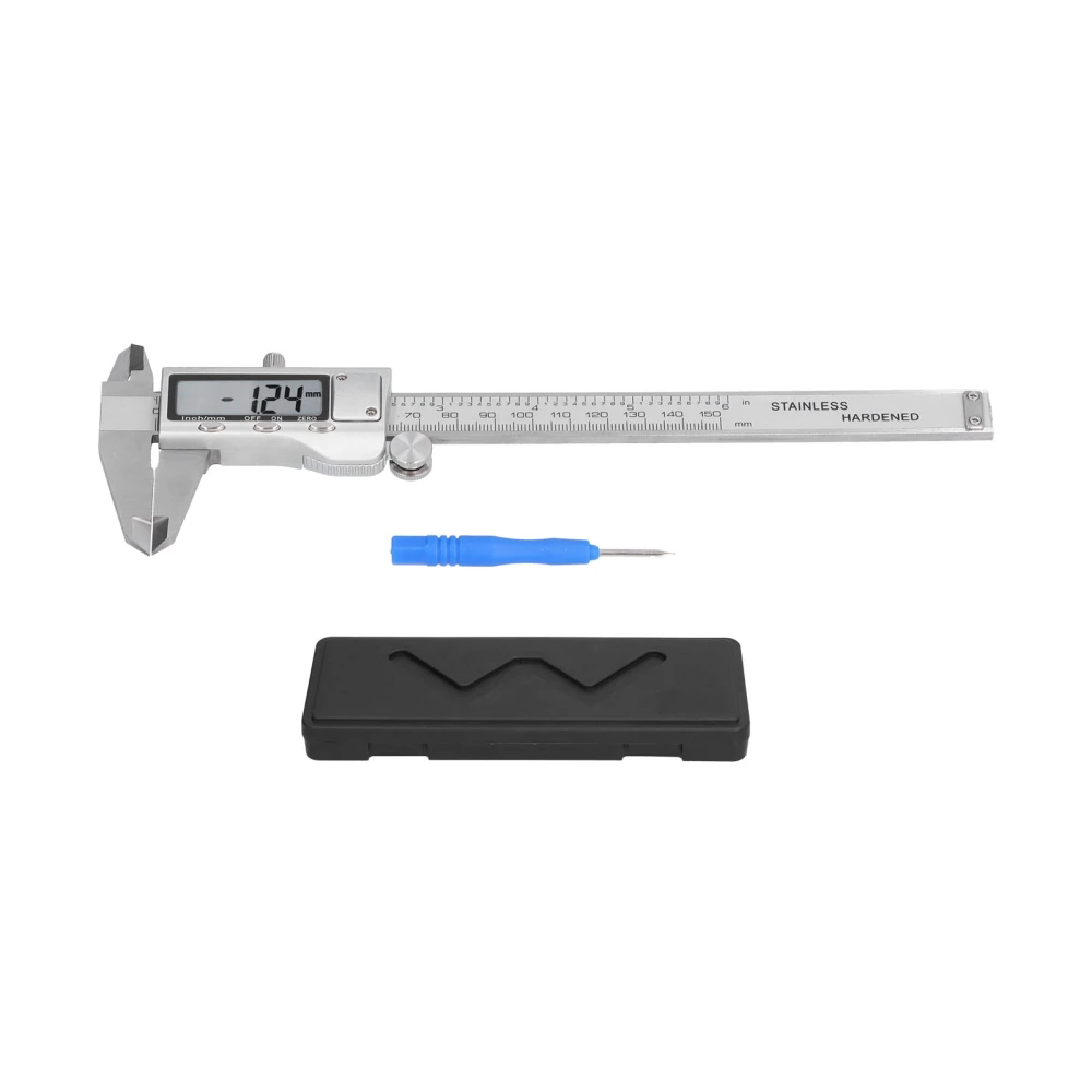 Digital Caliper Stainless Steel Electronic Adjustable Vernier Gauge Measuring Tool 0‑150mm