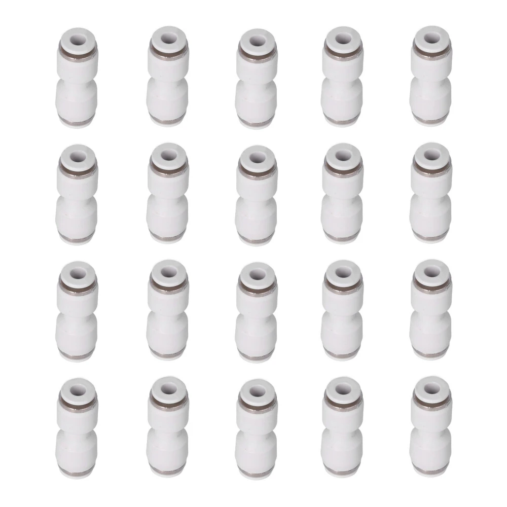 Pneumatic Fitting Tube Connector Straight Push to Connect Fittings Connects Pipe Tubes(PU12（20pcs） )