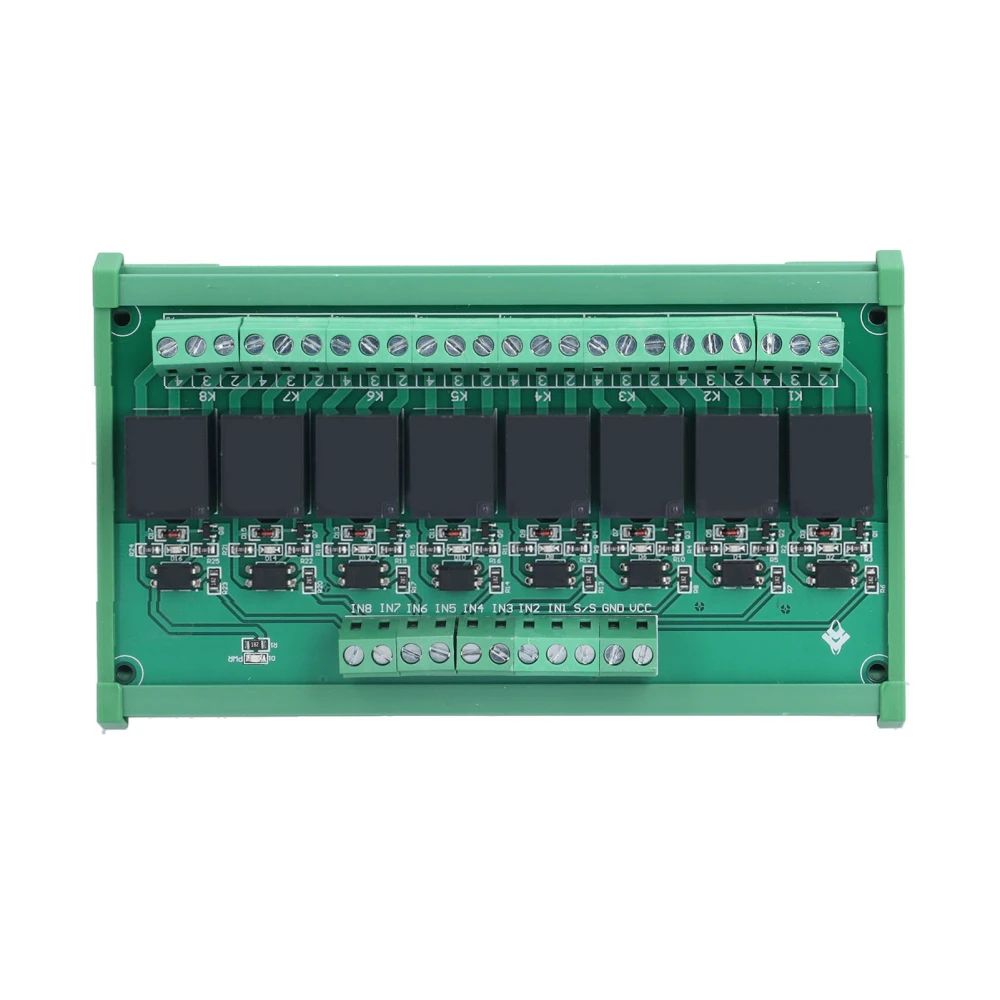 Relay Module 8 Channel High Low Level Optocoupler Isolation SCM PLC Amplifier Board 5V/12V/24V