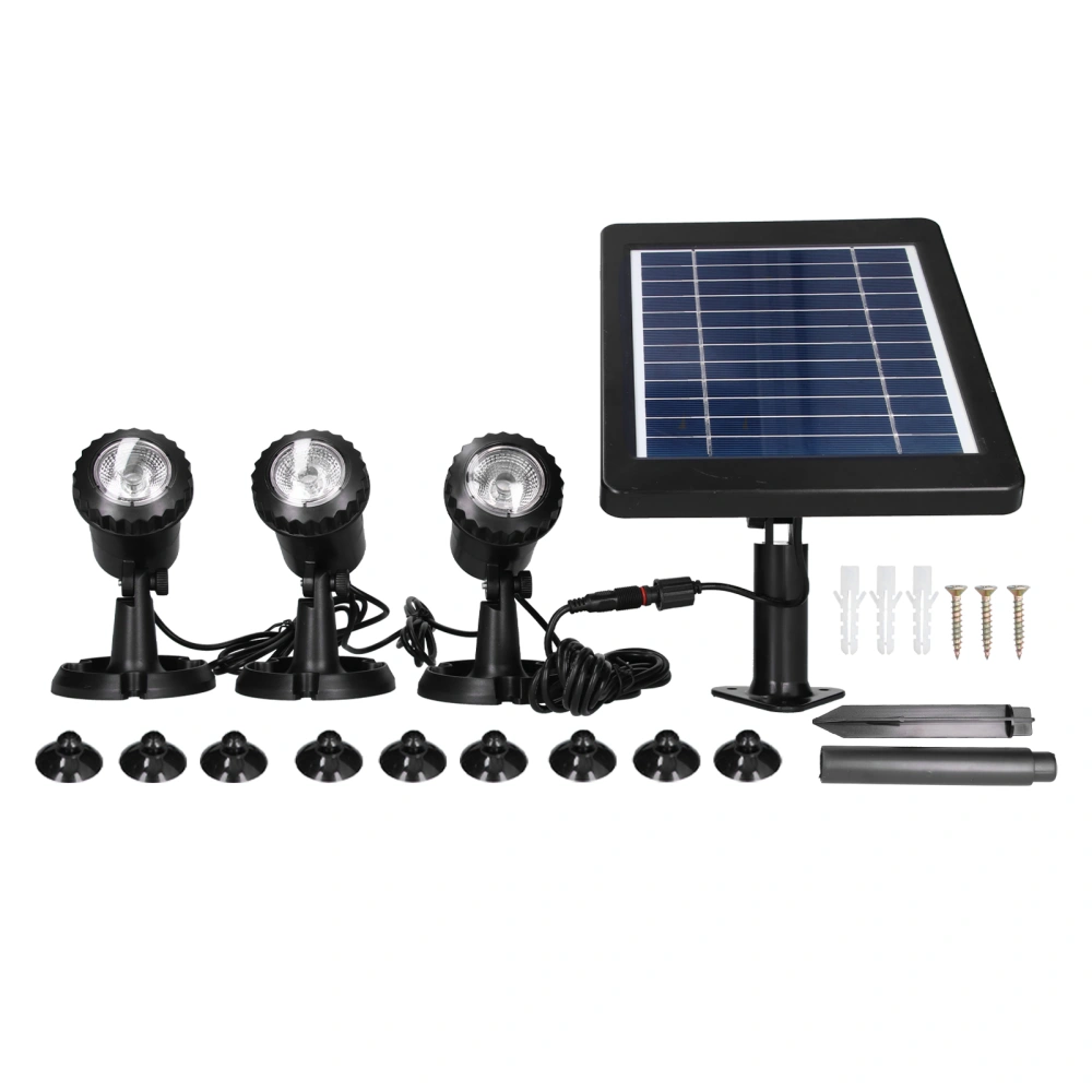 Solar Spotlight ABS Adjustable Waterproof Lighting Facilities for Courtyard Decoration IP68