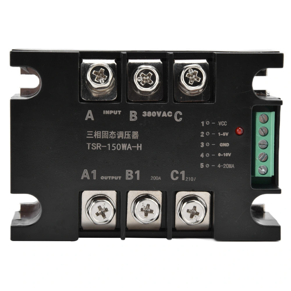 SCR Voltage Regulator 3 Phase Solid State Electrical Regulation Transformer Relay 380VAC(TSR-150WA-H Without Heat Sink)