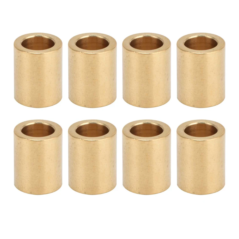 8pcs Self Lubricating Brass Sleeve 8mm Bore X 12mm OD X 15mm Length Special Bearing Sleeve for Brass Sleeve Slider