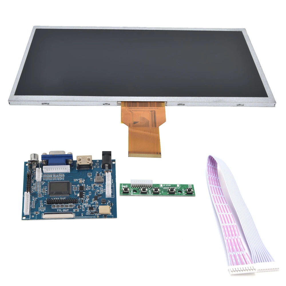 LCD Display Screen Module 10in TFT High Definition Multimedia Interface for Raspberry Pi(Screen Control Panel )