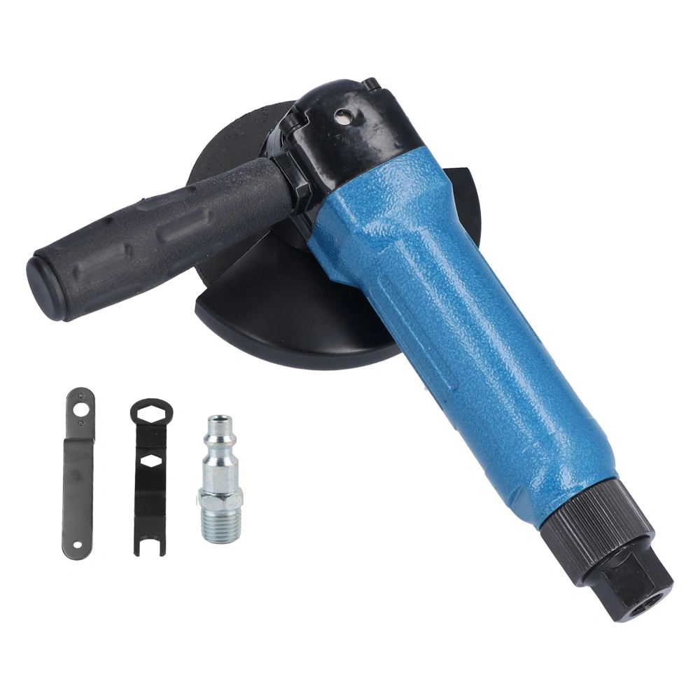 4in Air Angle Grinder Adjustable Speed Portable Pneumatic Polishing Machine 11000rpm KP‑632Blue American Style